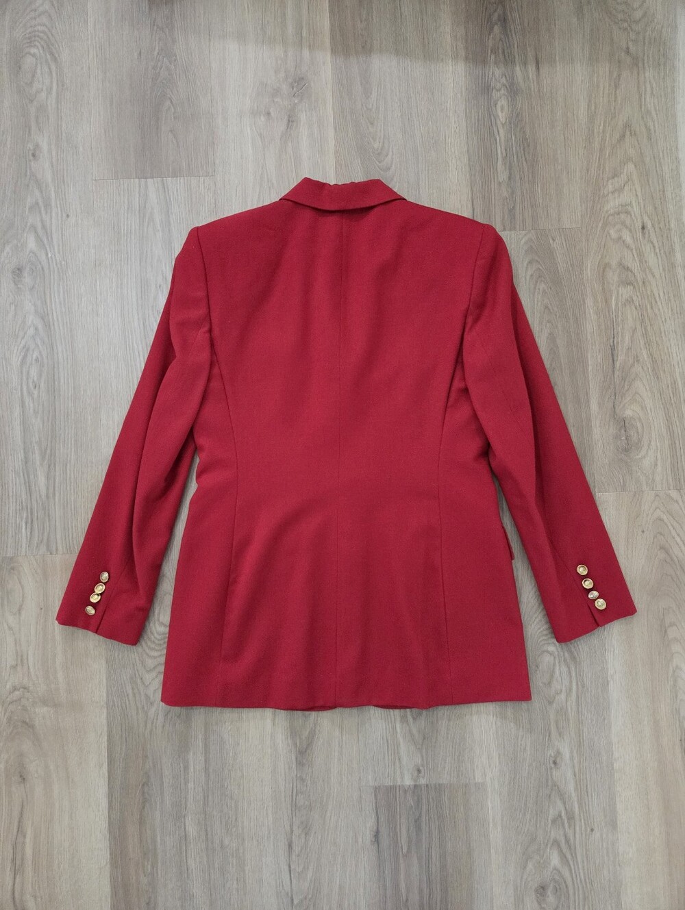 Vtg Lauren Ralph Lauren USA Red Crest Worsted Wool Blazer 6 Old Money Preppy - Picture 9 of 9